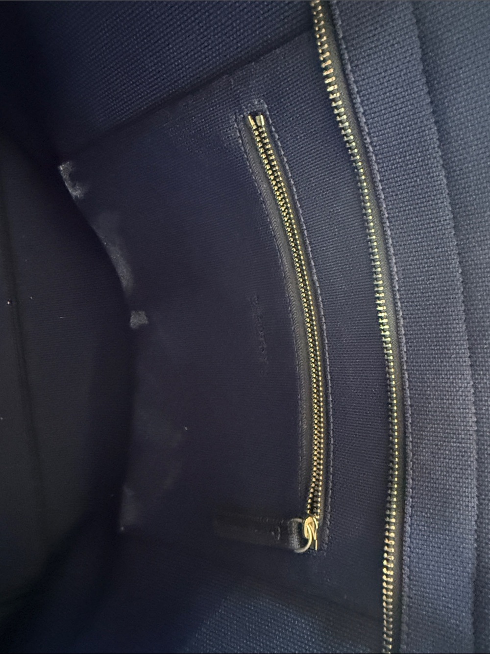 Rothy's Navy and Dark Blue Canvas Tote with Dual Handles - Picture 4 of 5